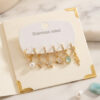 Bouquet Bouqtique 316L Çelik Gold Renk Balık ve Deniz Konspeti Küpe Seti BQT35BKP12068