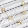 Bouquet Bouqtique Pirinç VIP Yonca Model Gold Renk Kadın Kolye BQT35BKO10484