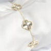 Bouquet Bouqtique VIP Pirinç Yonca Model Gold Renk Kadın Bileklik BQT35BB7783