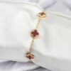 Bouquet Bouqtique 316L Çelik Gold Renk Bordo Baby Boy Yonca Kadın Bileklik BQT35BB7950