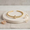 Bouquet Bouqtique Gold Renk Dorika Model Damla Zirkon Taşlı Kadın Bileklik BQT35BB8856