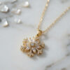 Bouquet Bouqtique 316L Çelik Zincir Gold Renk Kar Tanesi Model Kadın Kolye BQT35BKO11247