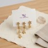 Bouquet Bouqtique Pirinç Gold Renk Zirkon Taşlı Sallantılı Yıldız Model Kadın Küpe Seti BQT35BKP12185