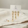Bouquet Bouqtique Pirinç Gold Renk Petek Model Kadın Küpe Seti BQT35BKP12187